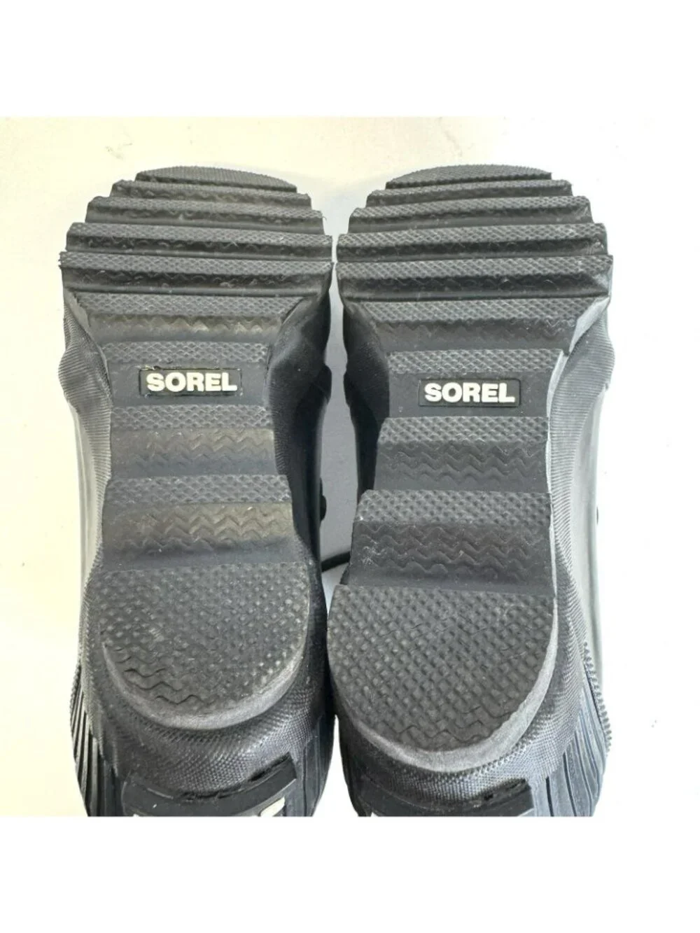 Sorel Joan Wedge Heel Waterproof Rain Boots Women's Size 8.5 Black NL2524-010